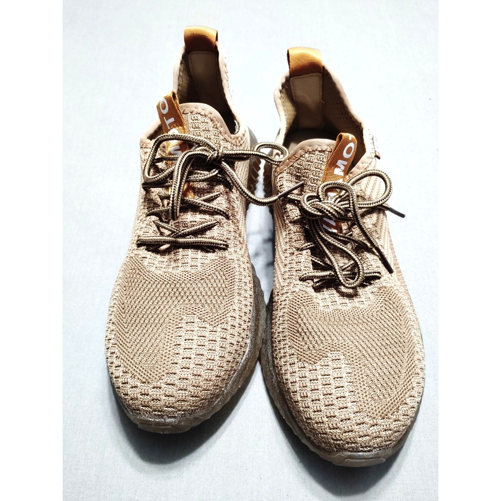 Yohji Yamamoto Shoes Men 8.5Tan/Brown Knit Composite Toe Athletic Preppy Artsy